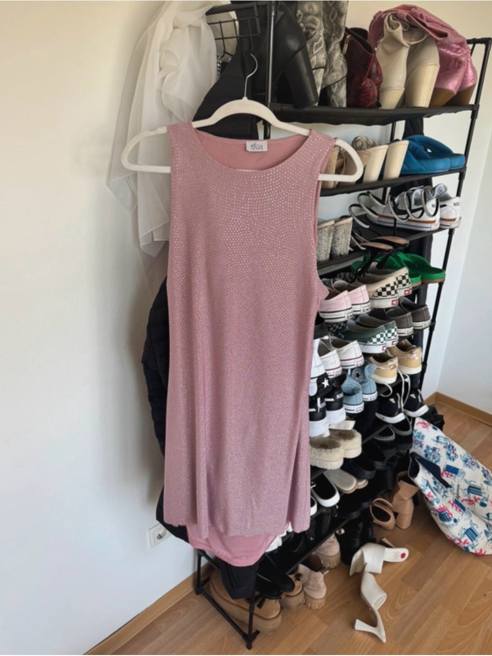 Oh Polly Sparkle Pink Dress